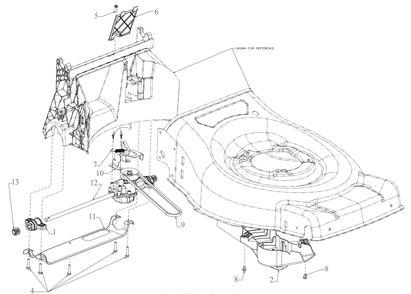 Drive Diagram and Parts List for SC900 (12ABR2MM710)(2021) Cub Cadet Lawn Mower